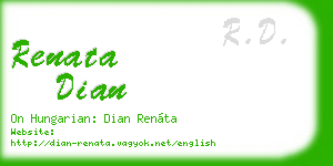 renata dian business card